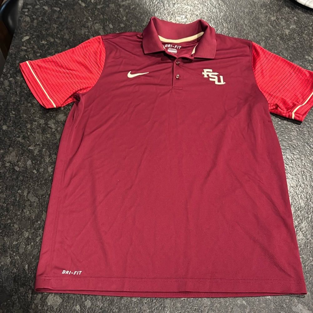 Nike Dri-Fit Polo Shirt w FSU Logo